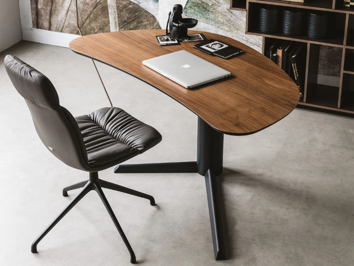 MALIBÙ - Steel and wood writing desk _ Cattelan Italia